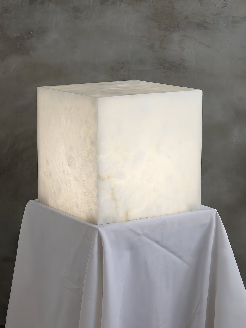 Alabaster Cubic Table Lamp — view 16