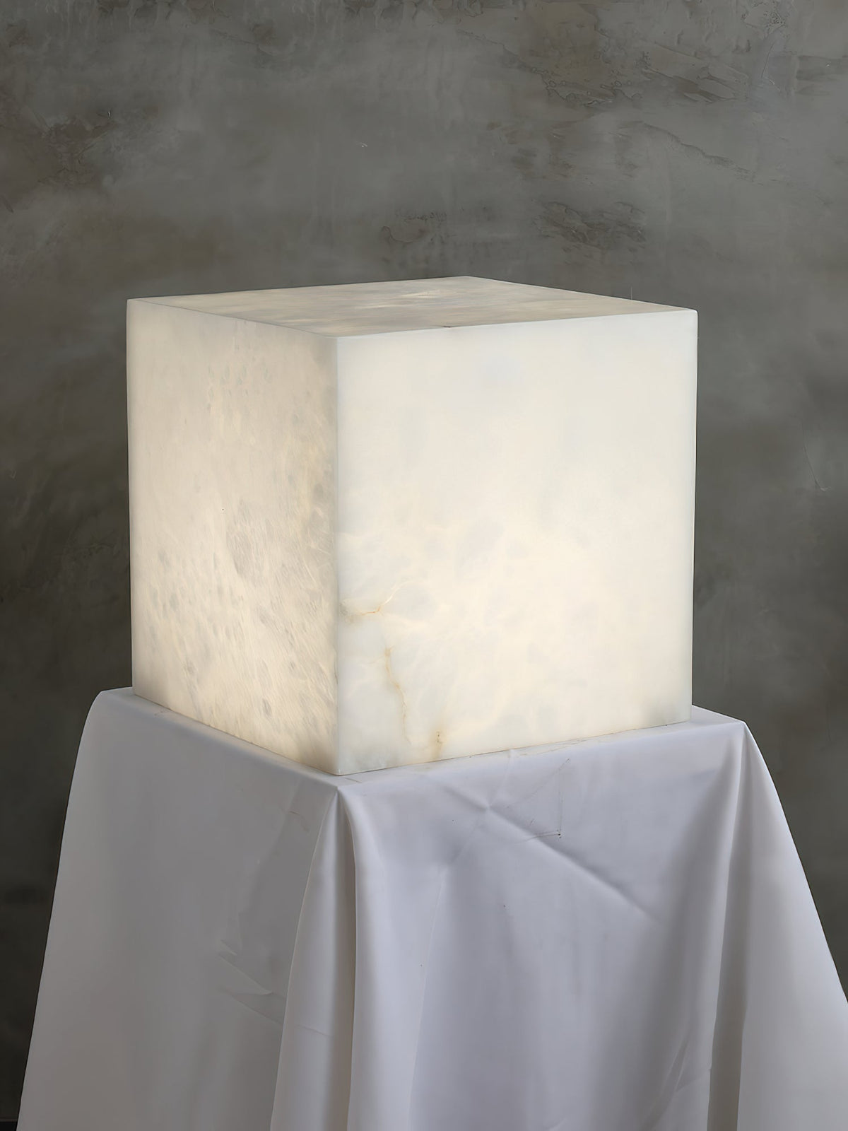 Alabaster Cubic Table Lamp — view 16
