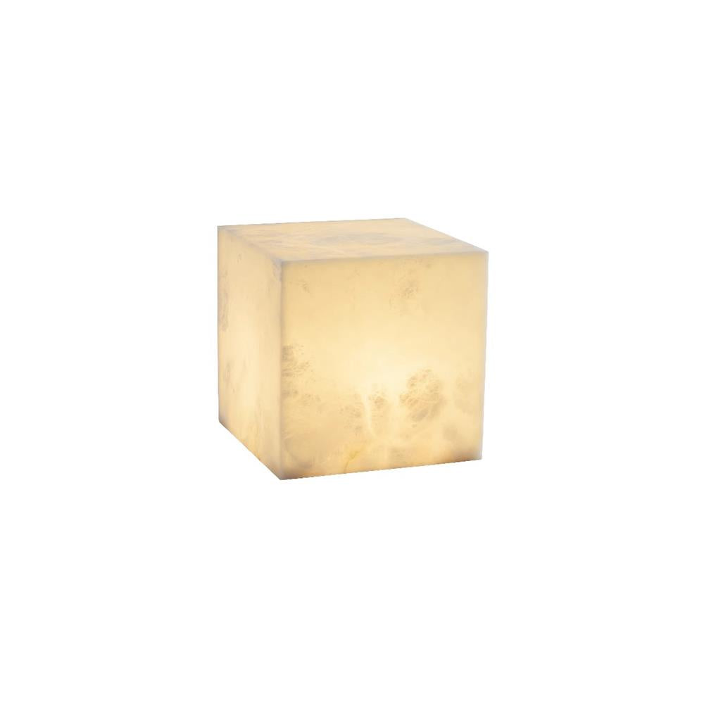 Alabaster Cubic Table Lamp — view 19