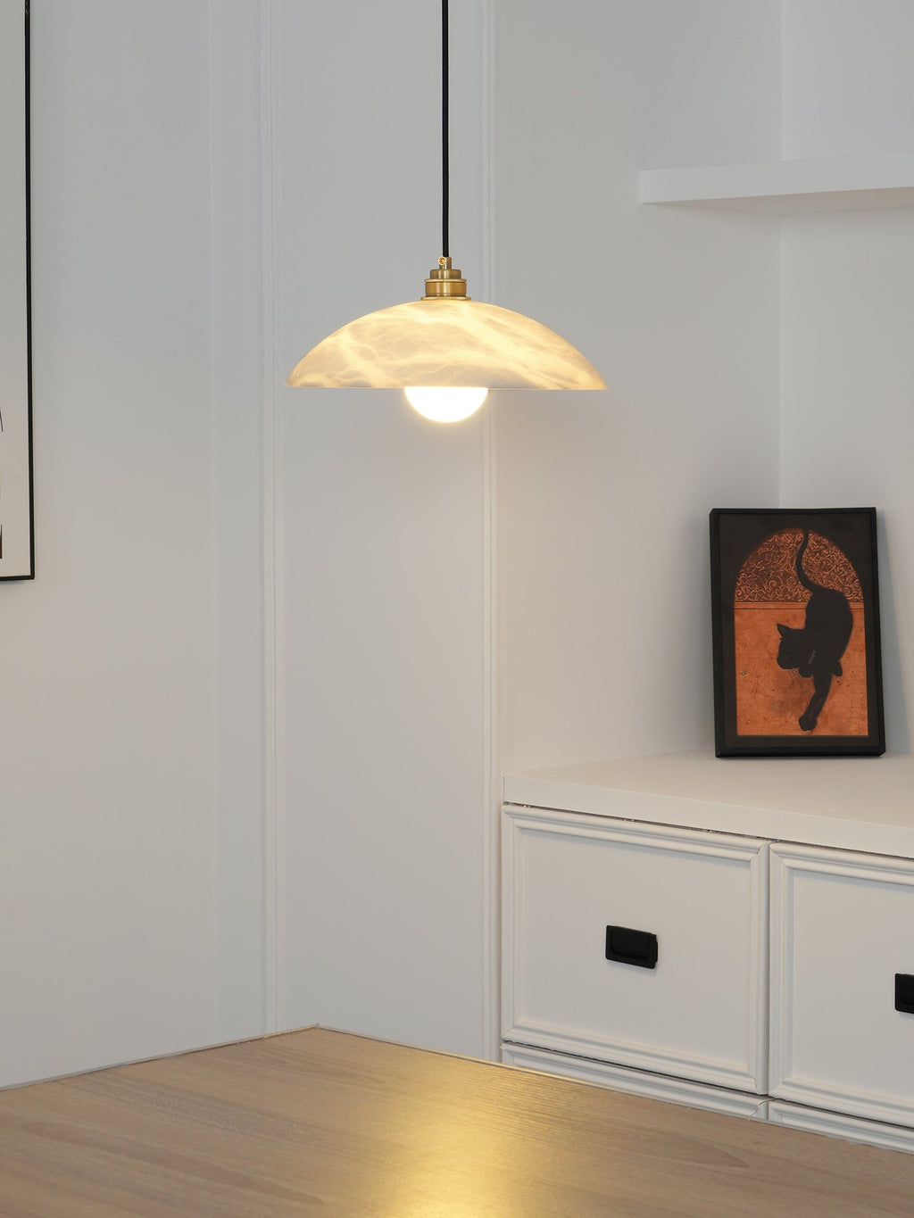 Alabaster Dome Pendant Light — view 29