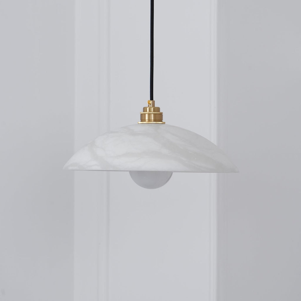 Alabaster Dome Pendant Light — view 24