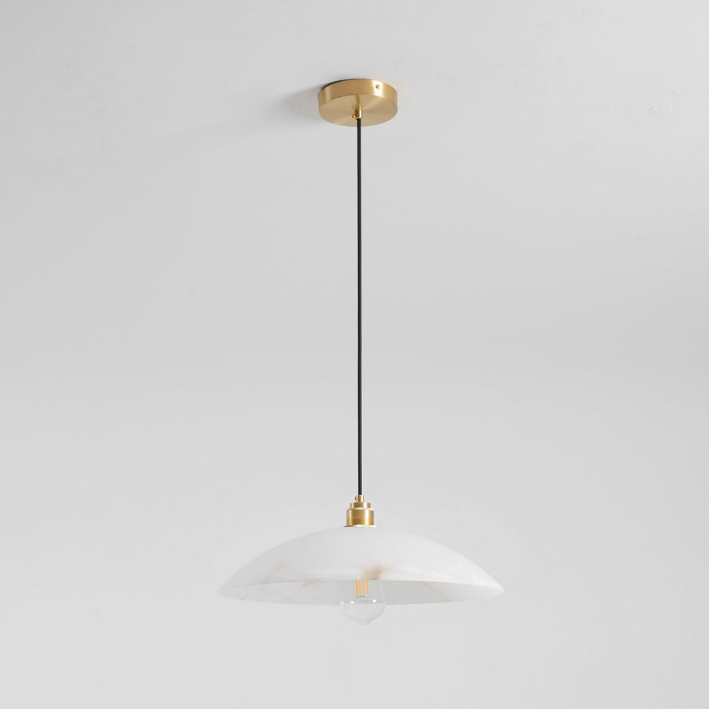 Alabaster Dome Pendant Light — view 26