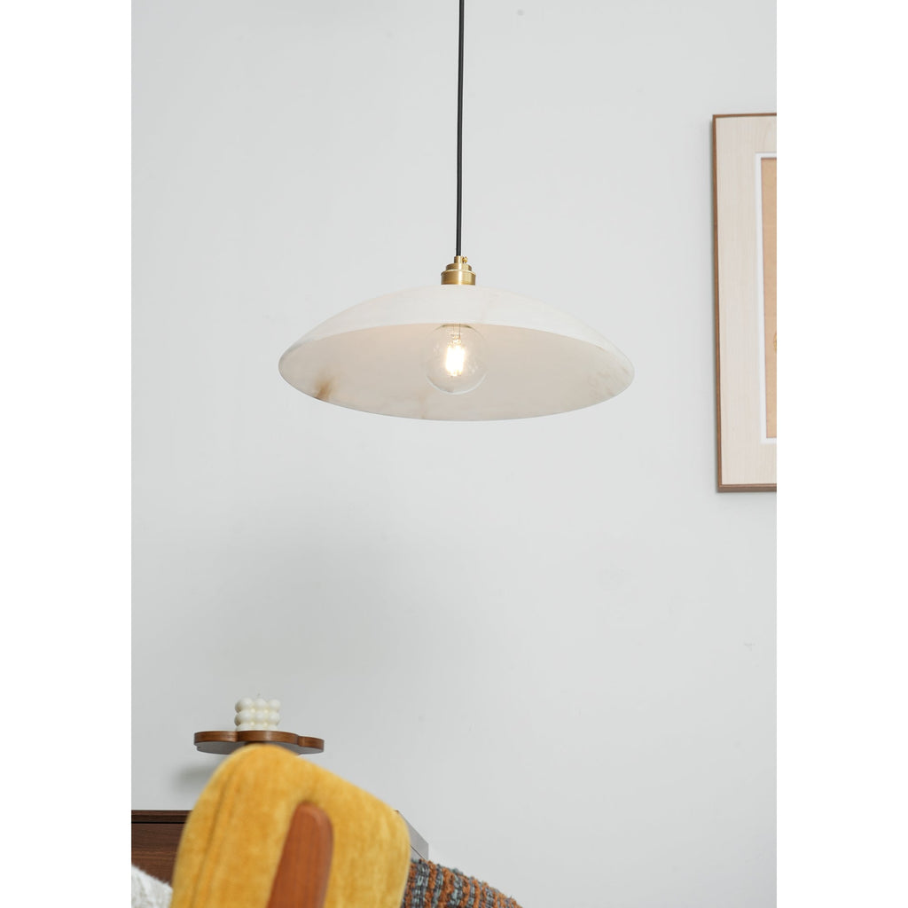 Alabaster Dome Pendant Light — view 19