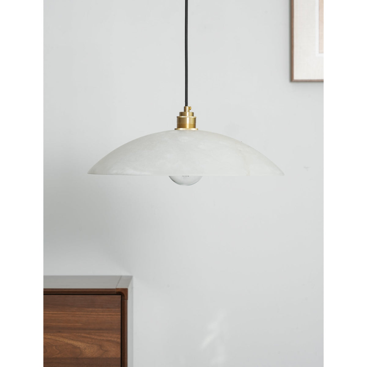Alabaster Dome Pendant Light — view 21