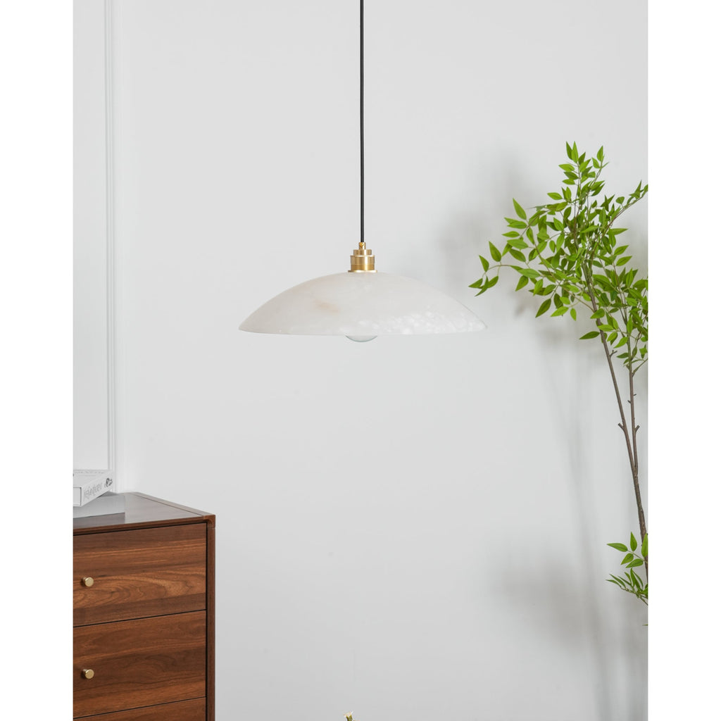 Alabaster Dome Pendant Light — view 17