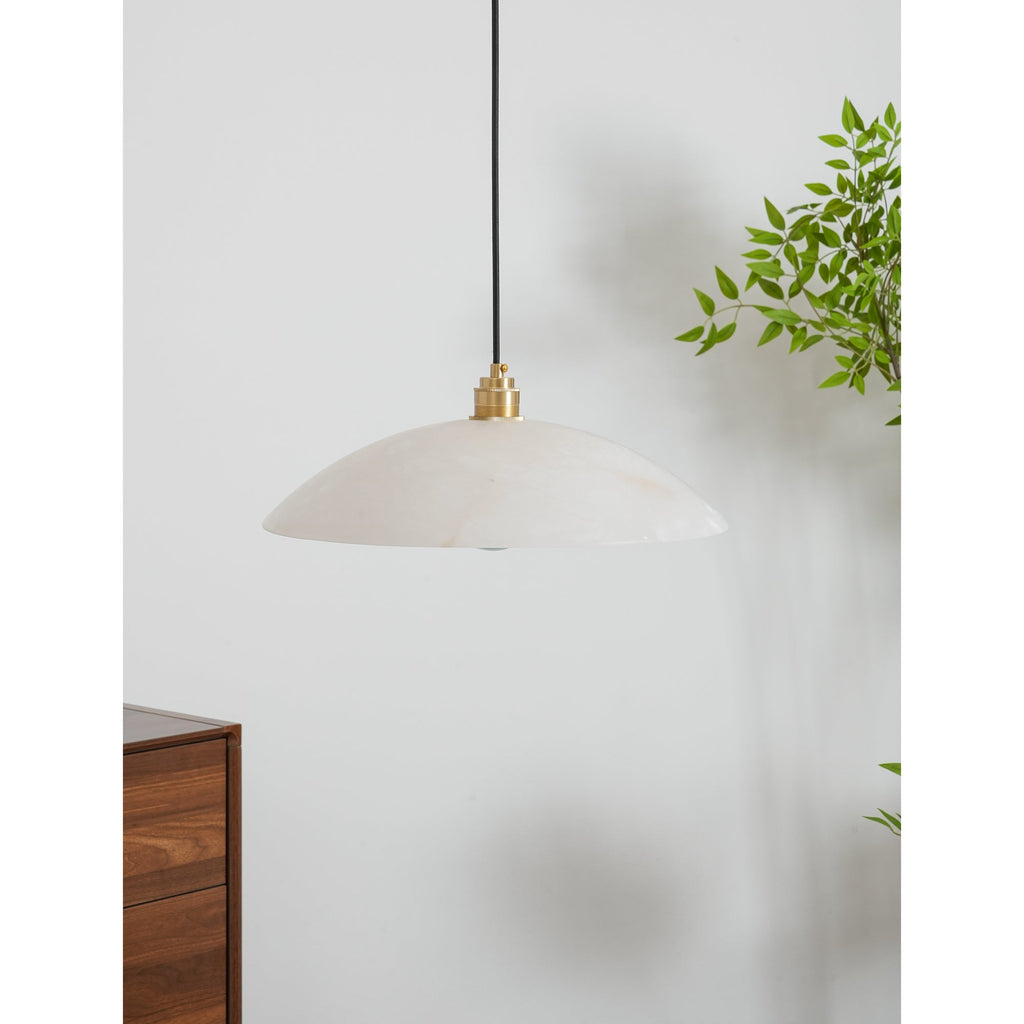 Alabaster Dome Pendant Light — view 14