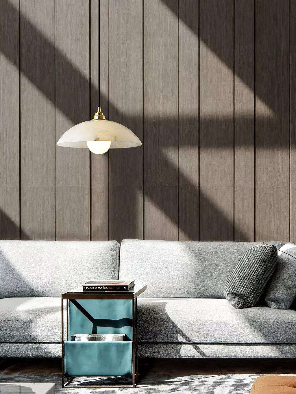 Alabaster Dome Pendant Light — view 37