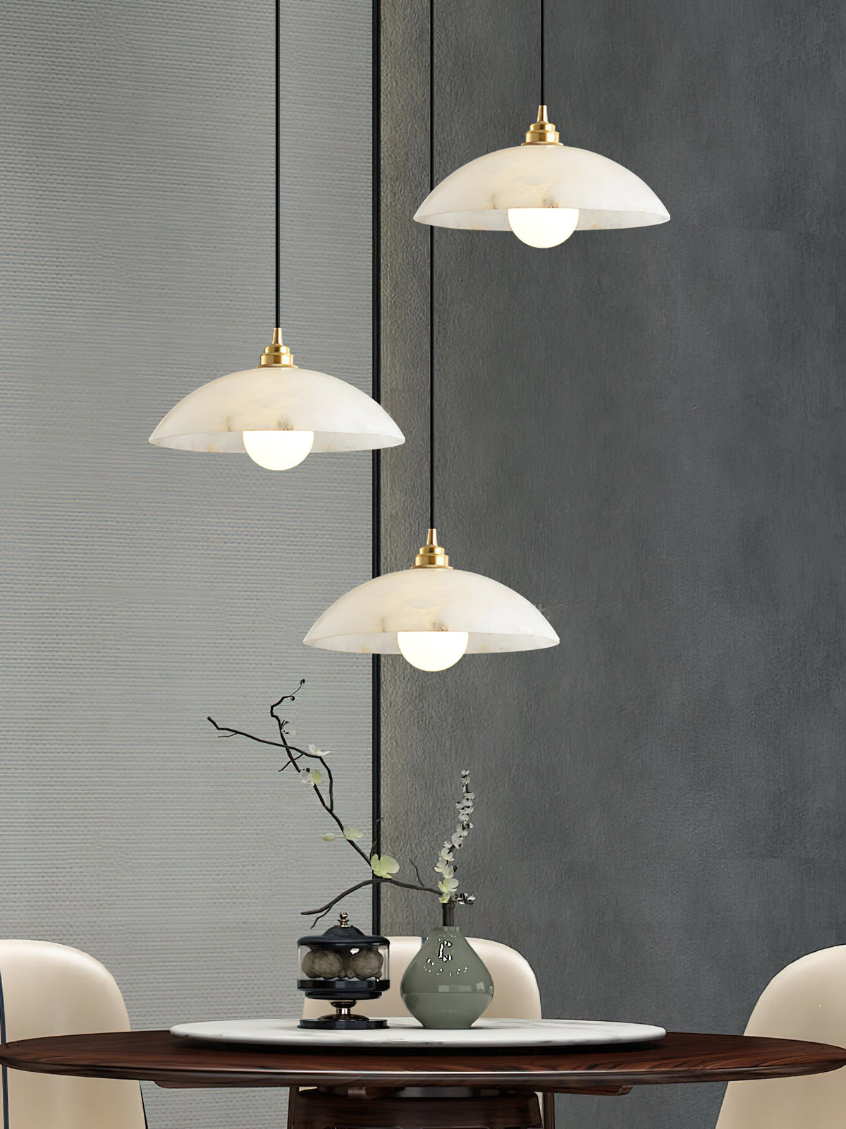 Alabaster Dome Pendant Light — view 39