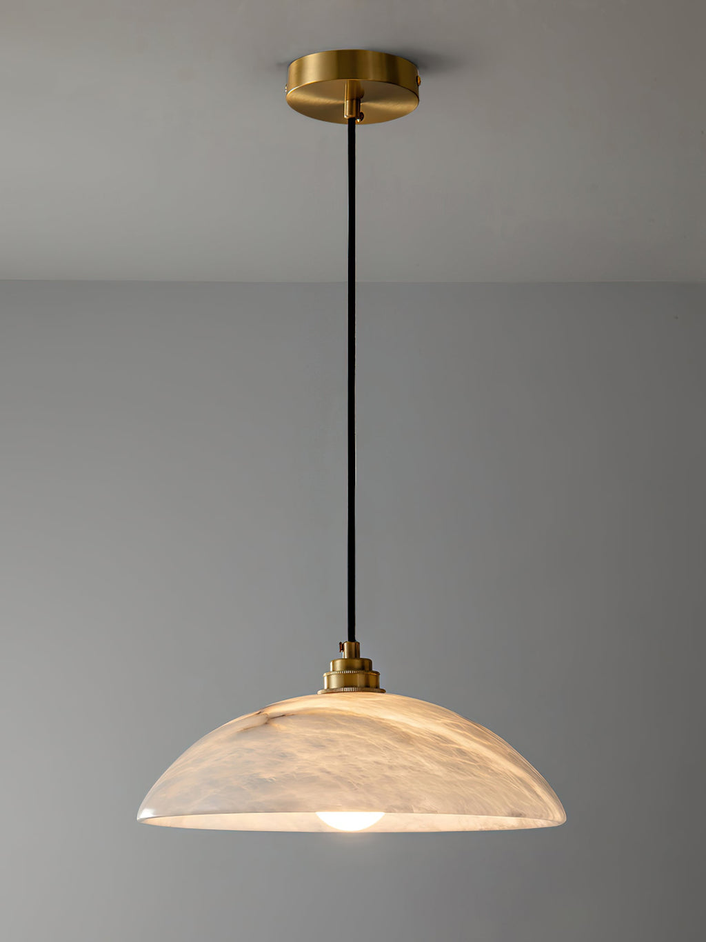 Alabaster Dome Pendant Light — view 45