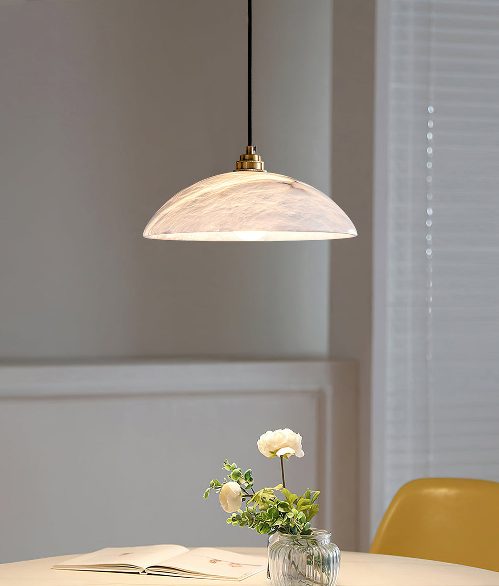 Alabaster Dome Pendant Light — view 35