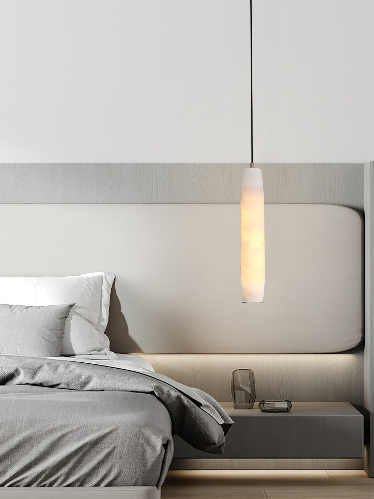 Alabaster Flute Pendant Light — view 11