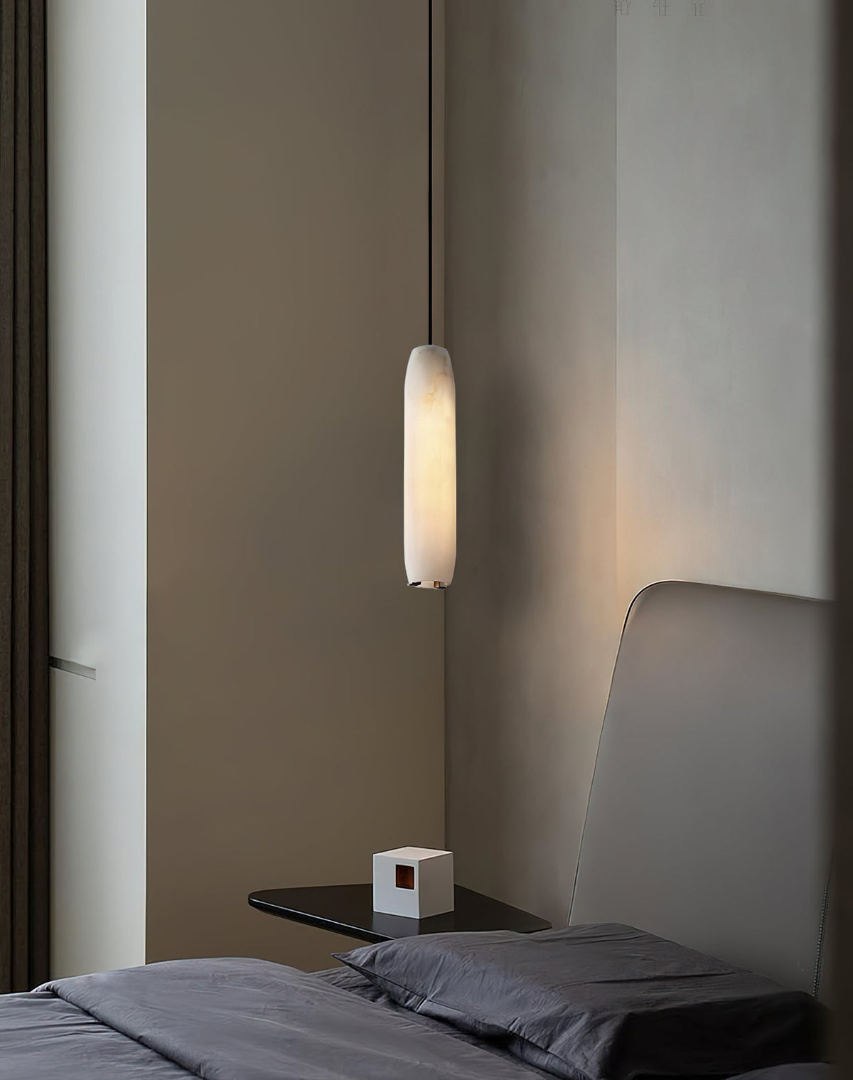 Alabaster Flute Pendant Light — view 21