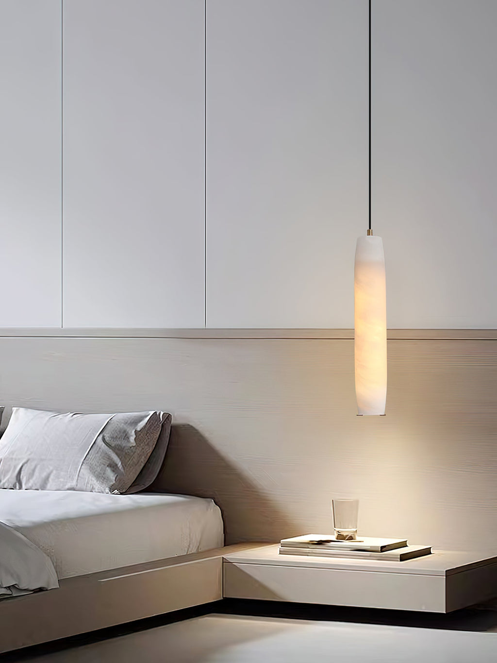 Alabaster Flute Pendant Light — view 26