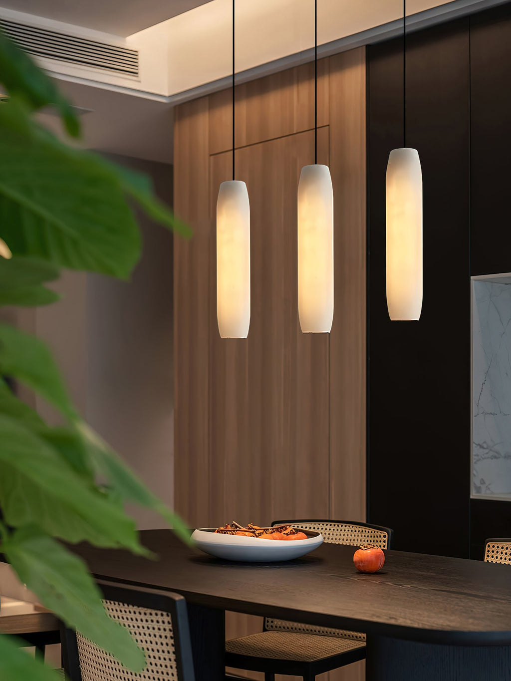 Alabaster Flute Pendant Light — view 29