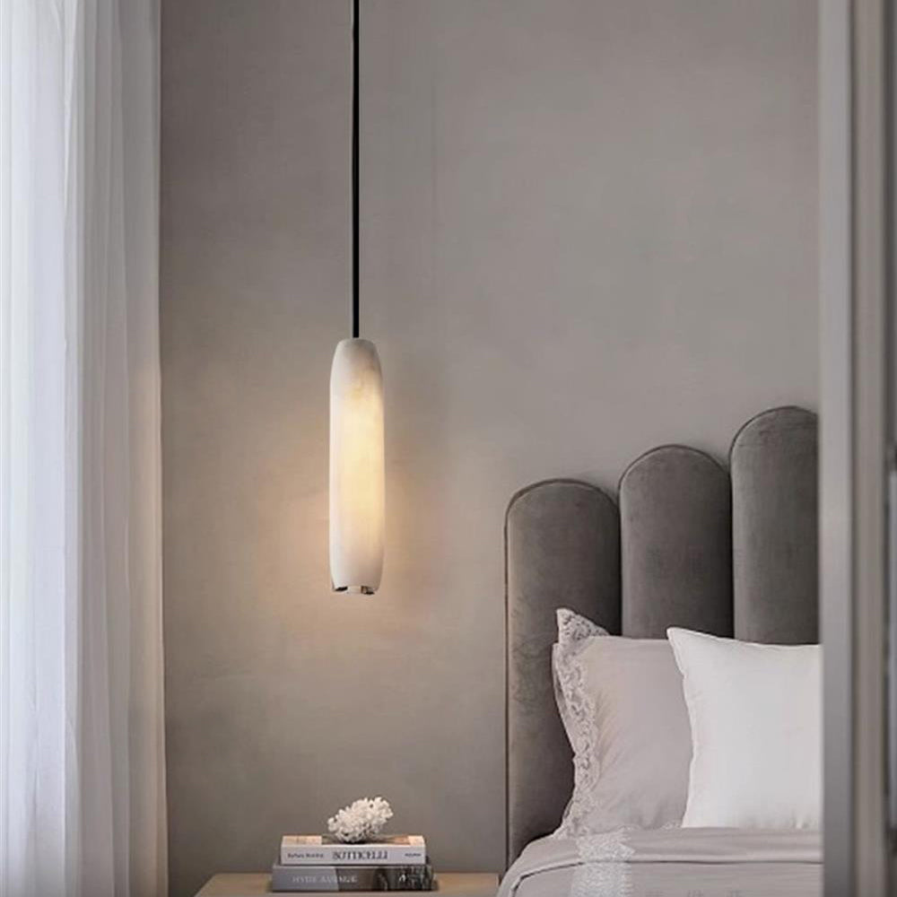 Alabaster Flute Pendant Light — view 6