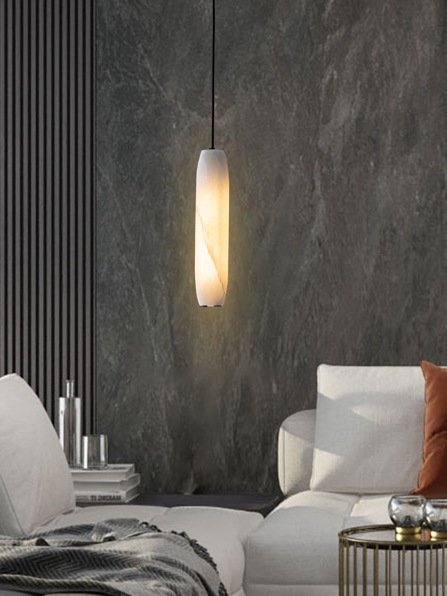 Alabaster Flute Pendant Light — view 31