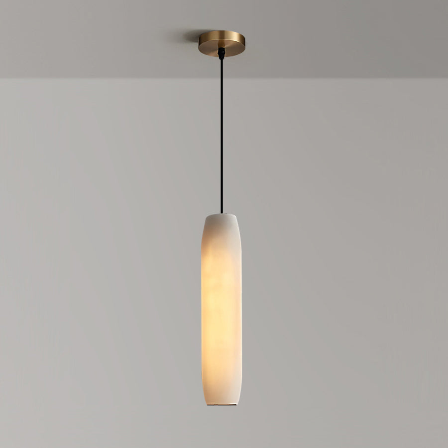 Alabaster Flute Pendant Light — view 33