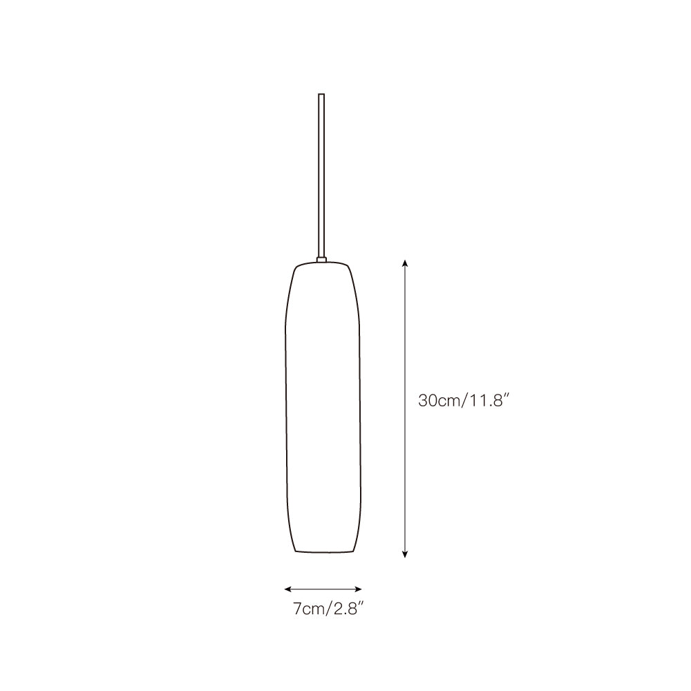 Alabaster Flute Pendant Light — view 3