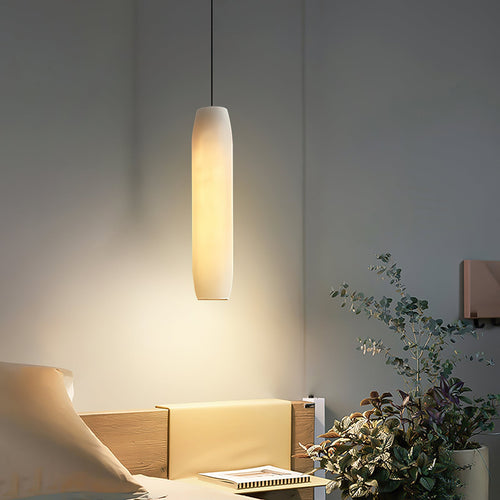 Alabaster Flute Pendant Light — view 2