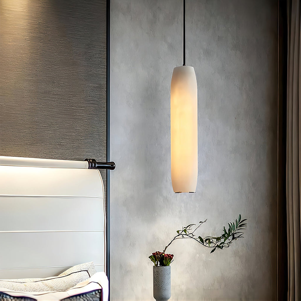 Alabaster Flute Pendant Light — view 5