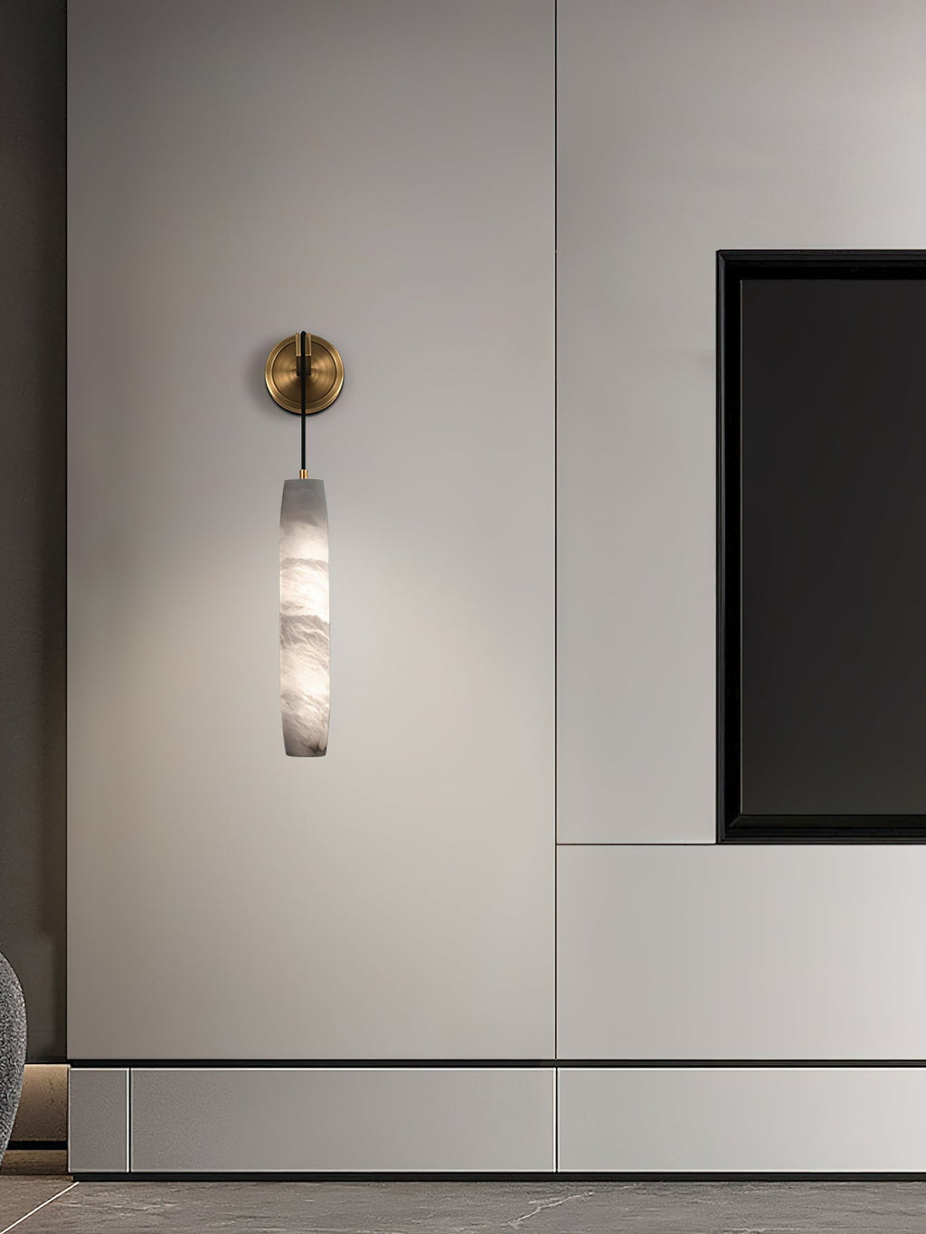 Alabaster Flute Wall Lamp — view 23
