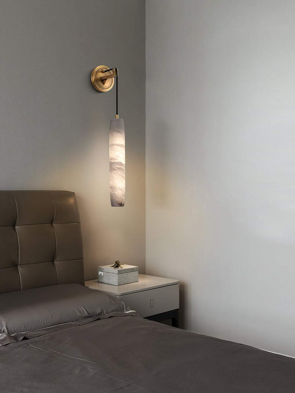 Alabaster Flute Wall Lamp — view 25