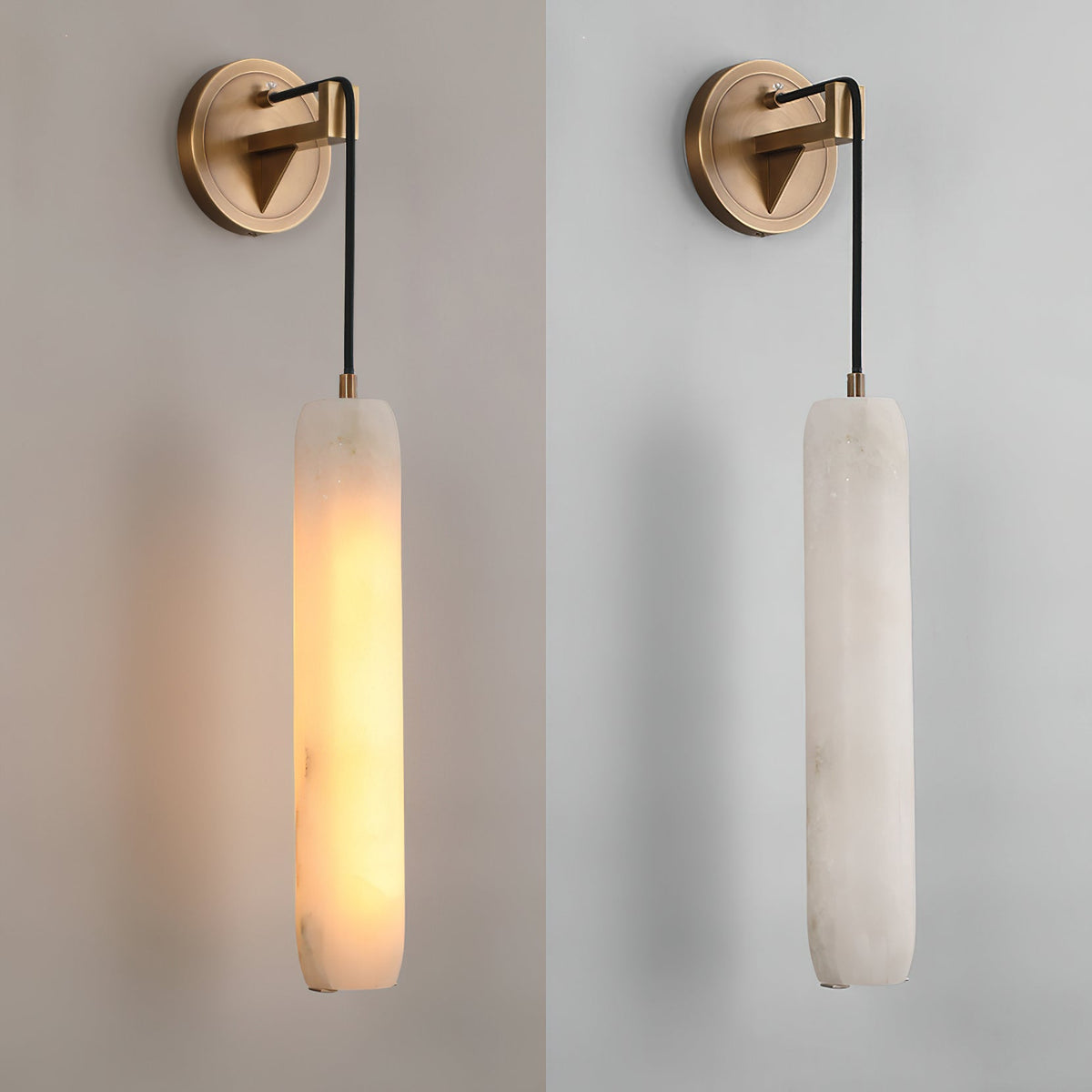 Alabaster Flute Wall Lamp — view 27