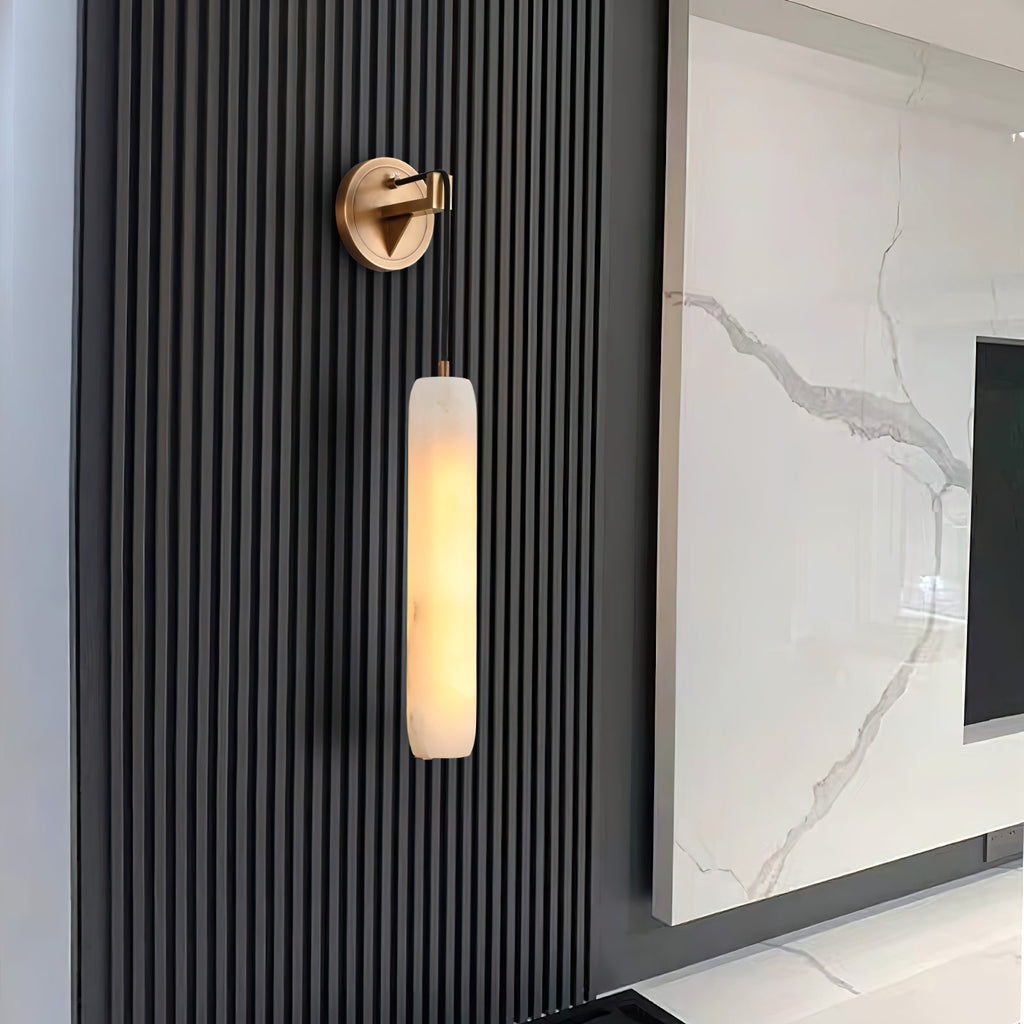 Alabaster Flute Wall Lamp — view 13