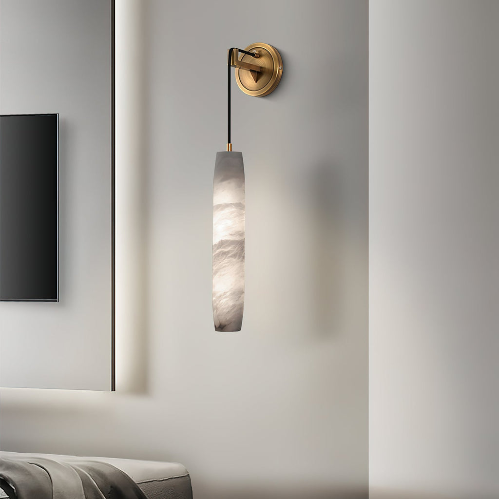 Alabaster Flute Wall Lamp — view 16