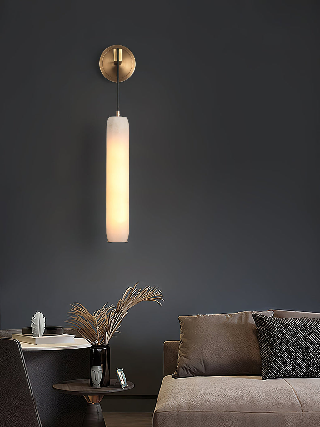 Alabaster Flute Wall Lamp — view 17