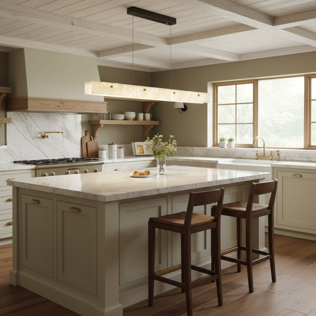 Alabaster LED Linear Pendant Light — view 5