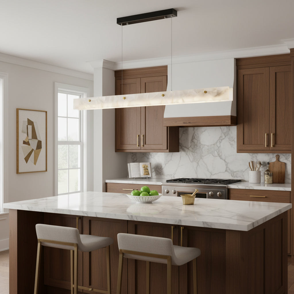 Alabaster LED Linear Pendant Light — view 4