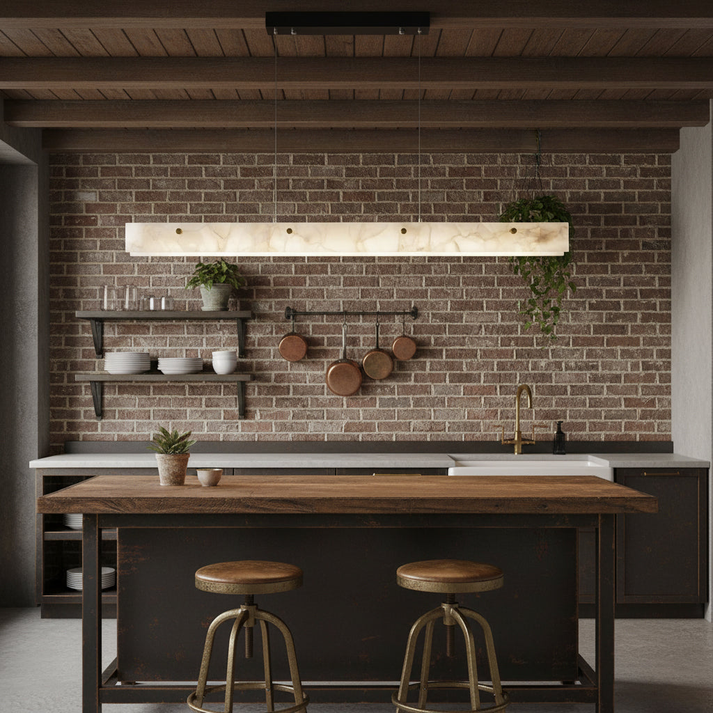 Alabaster LED Linear Pendant Light — view 6