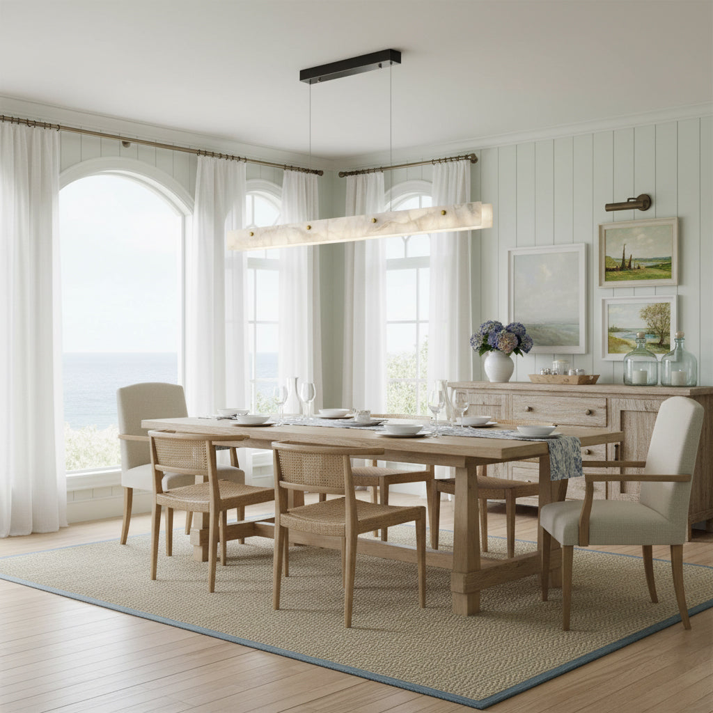 Alabaster LED Linear Pendant Light — view 8