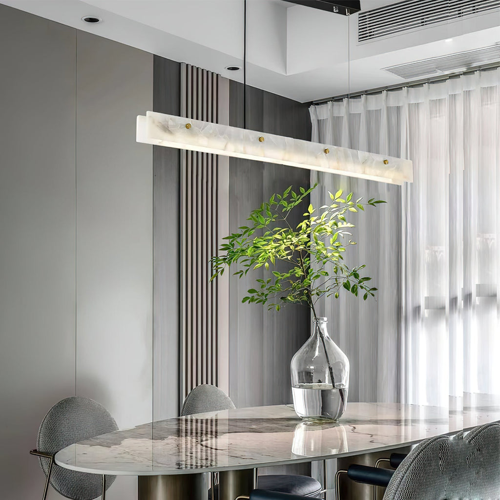 Alabaster LED Linear Pendant Light — view 17