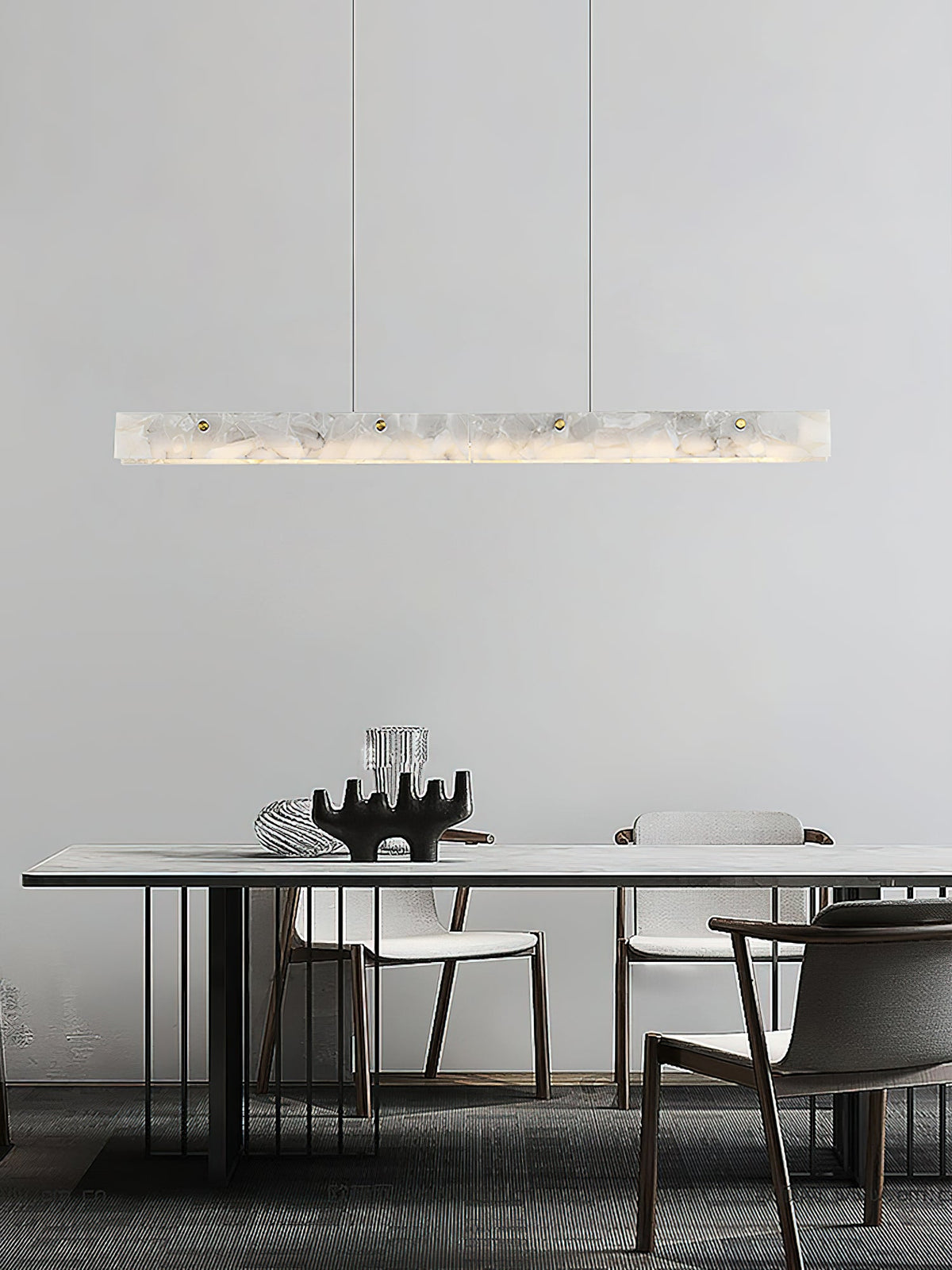 Alabaster LED Linear Pendant Light — view 18