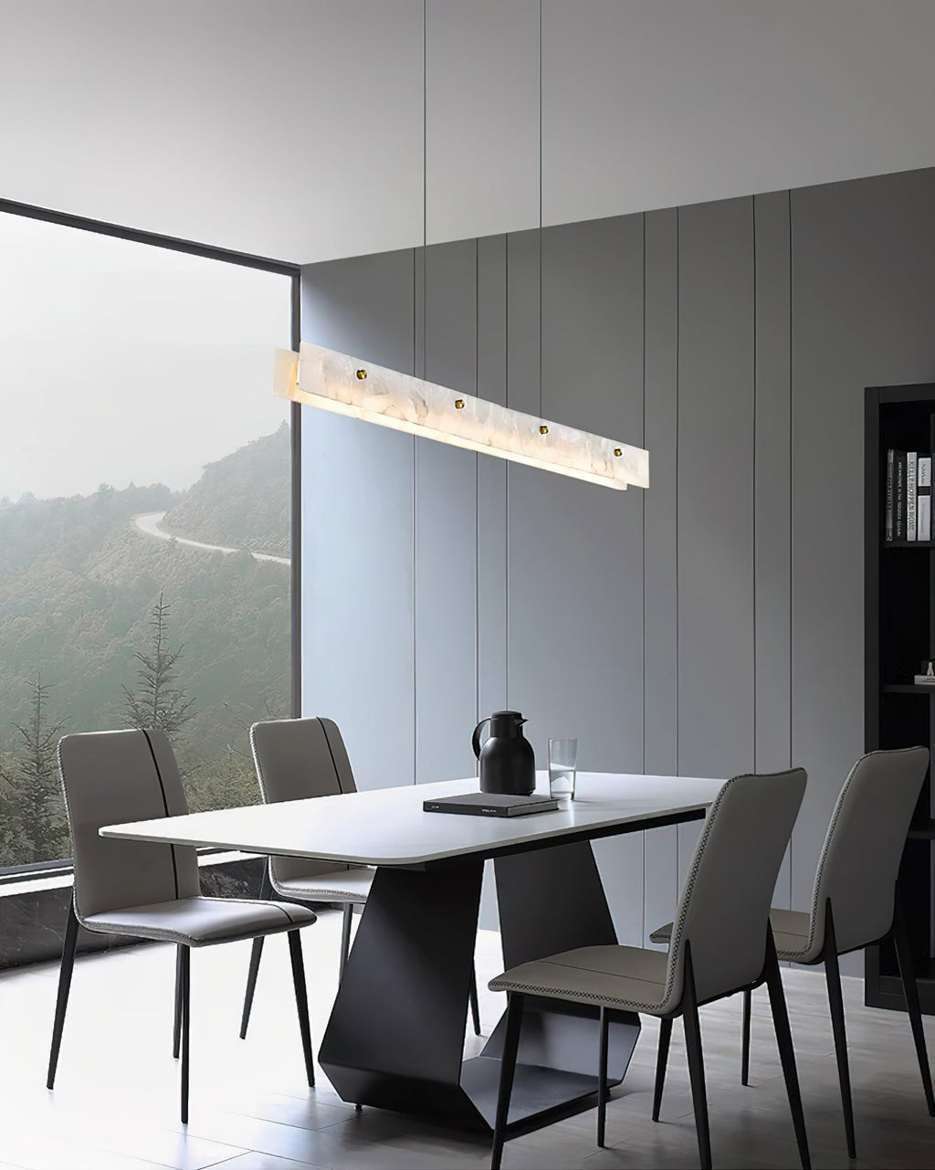 Alabaster LED Linear Pendant Light — view 19