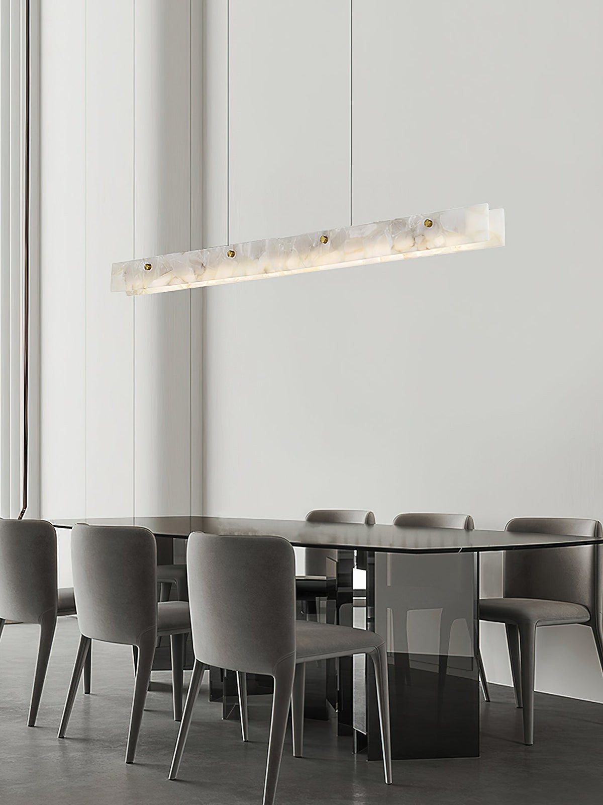 Alabaster LED Linear Pendant Light — view 22