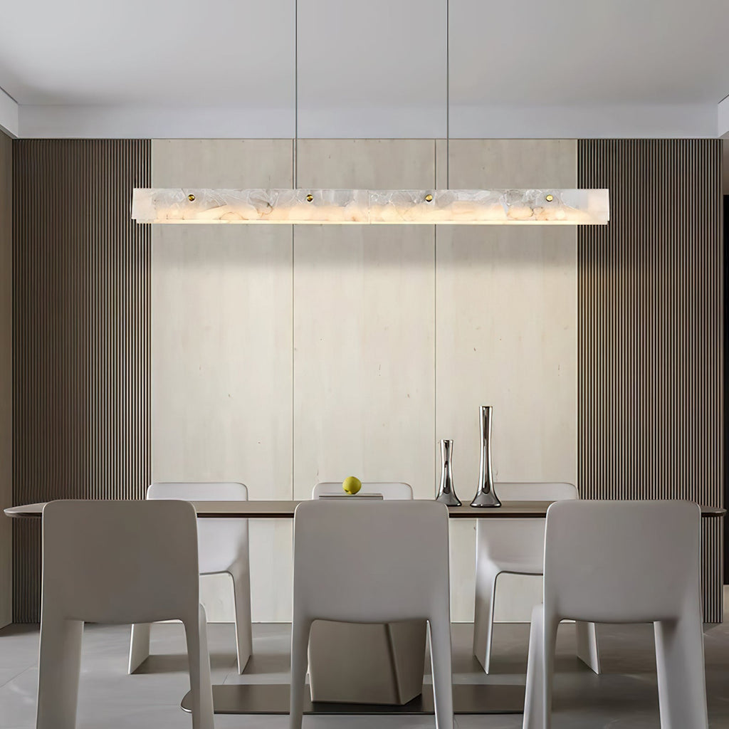 Alabaster LED Linear Pendant Light — view 10