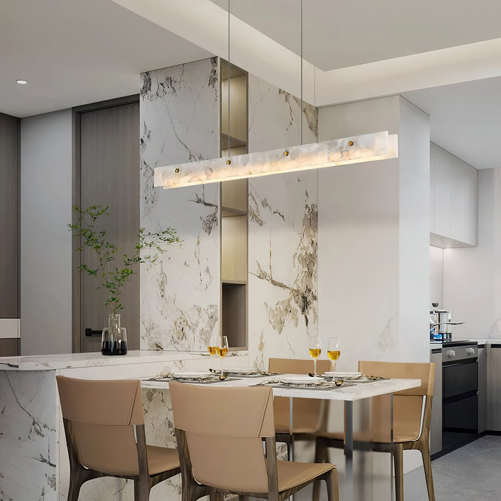 Alabaster LED Linear Pendant Light — view 11