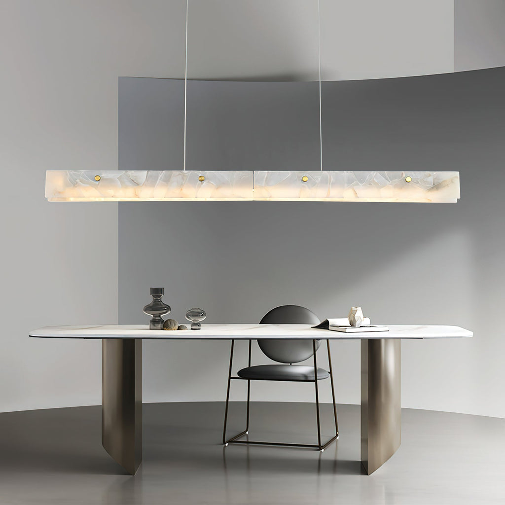 Alabaster LED Linear Pendant Light — view 12