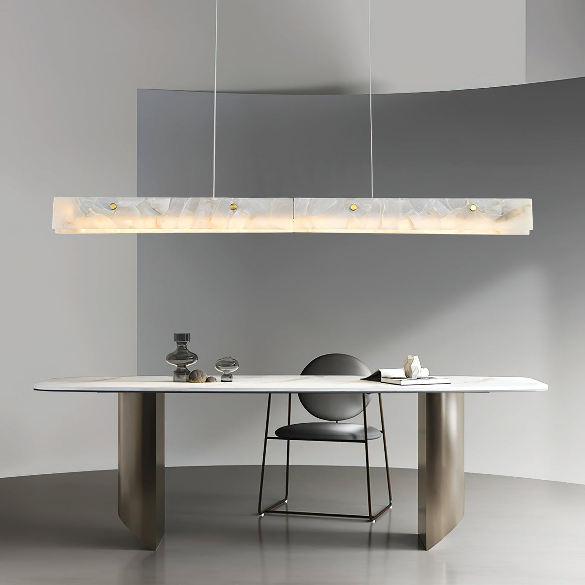 Alabaster LED Linear Pendant Light — view 12