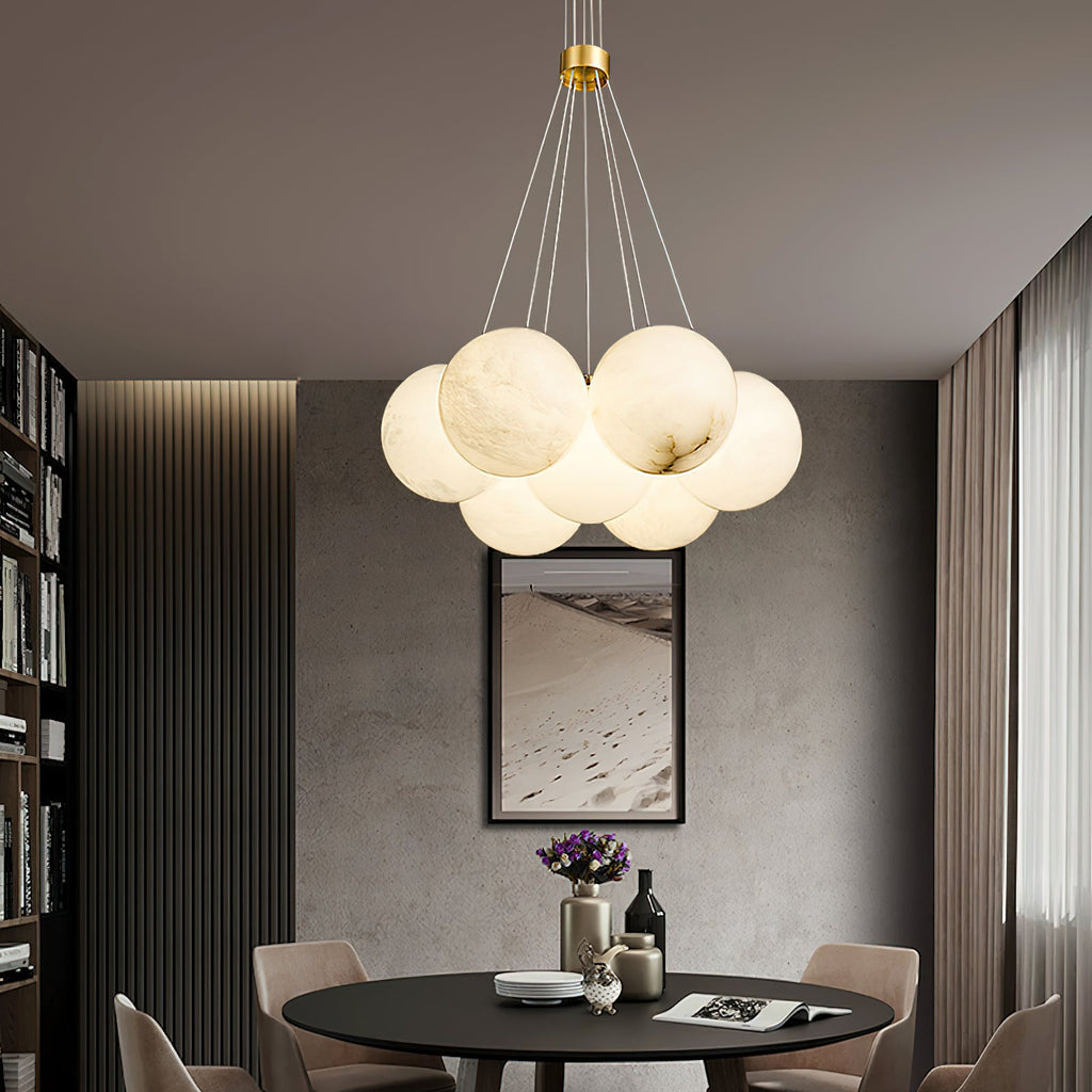 Alabaster Lunar Chandelier — view 5