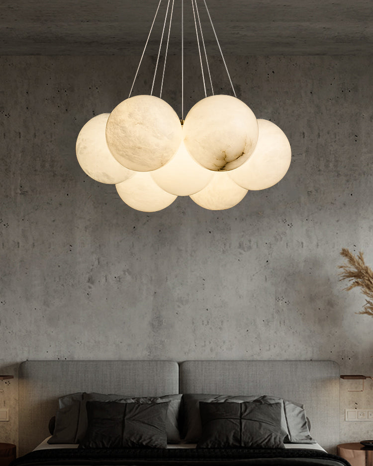 Alabaster Lunar Chandelier — view 8