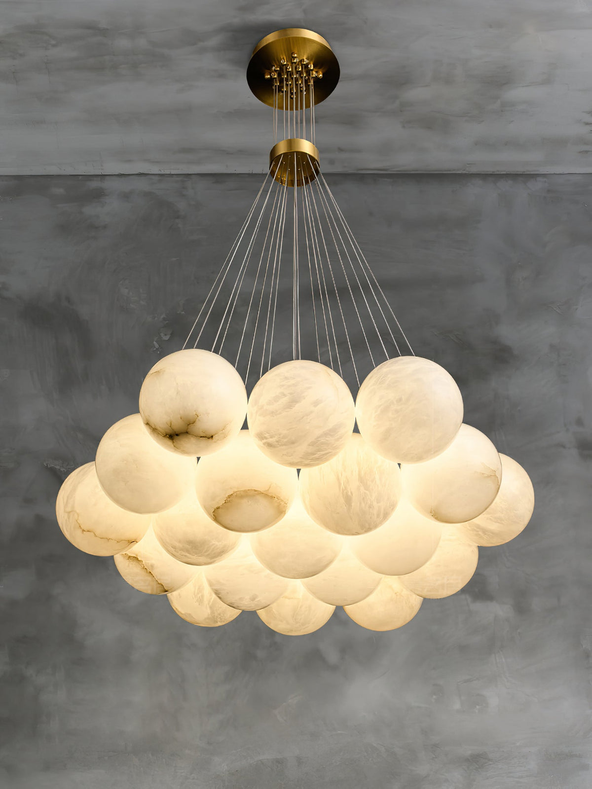 Alabaster Lunar Chandelier — view 19