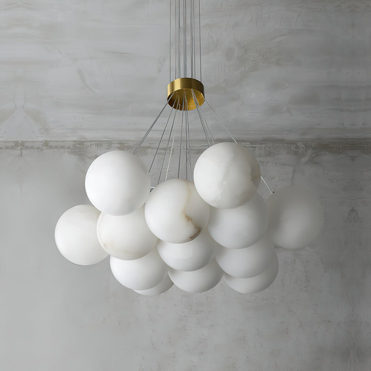 Alabaster Lunar Chandelier — view 20