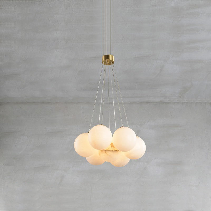 Alabaster Lunar Chandelier — view 12