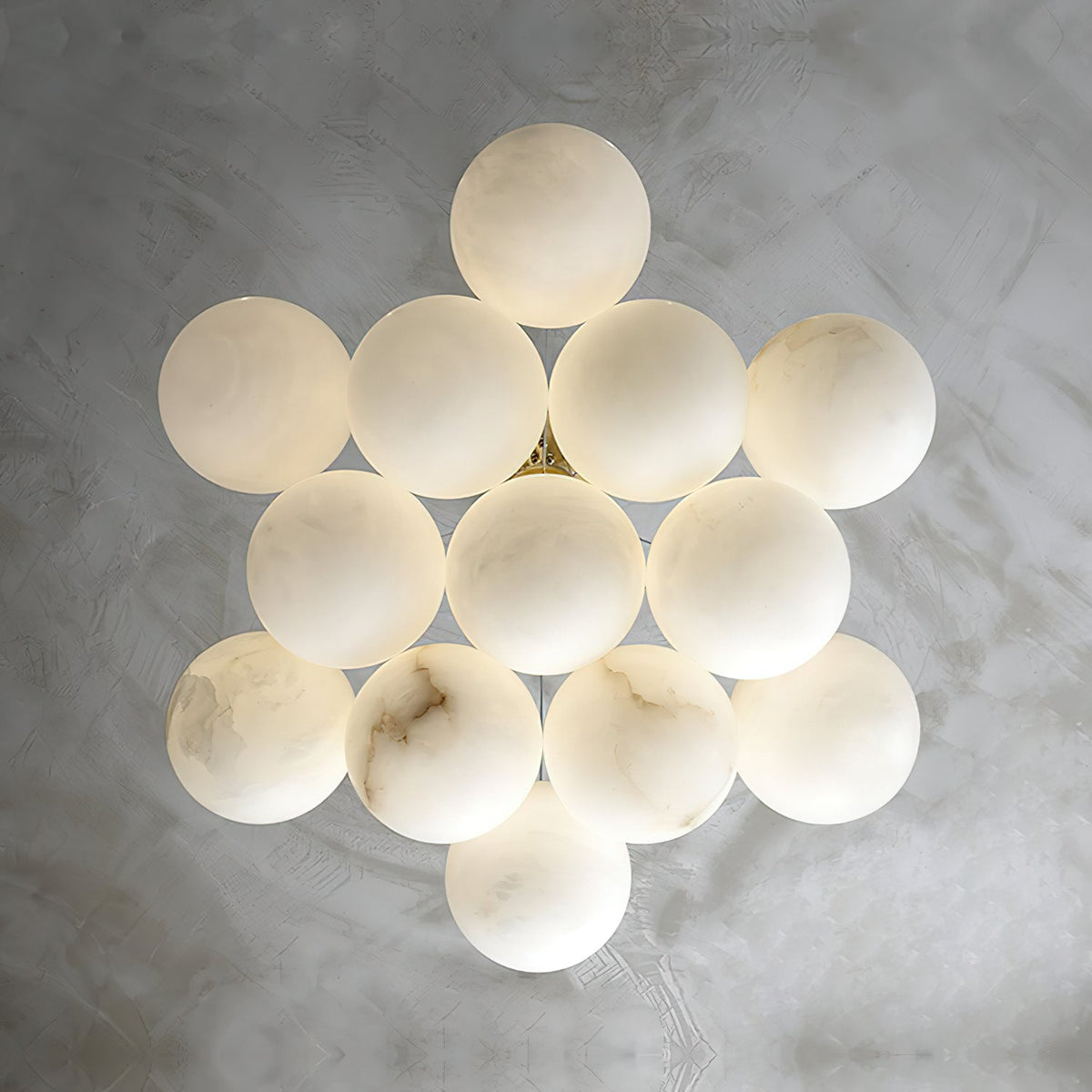 Alabaster Lunar Chandelier — view 21