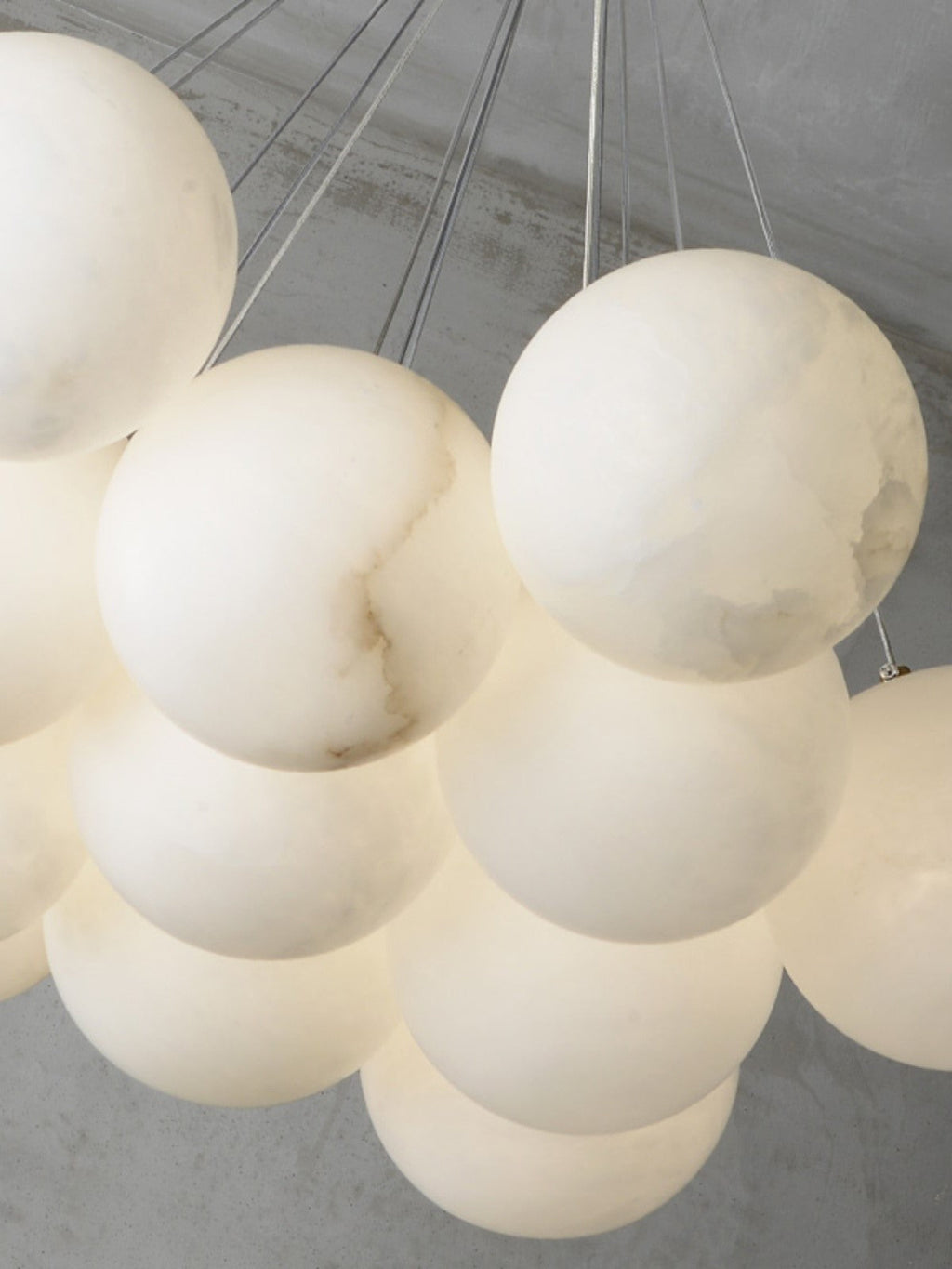 Alabaster Lunar Chandelier — view 23