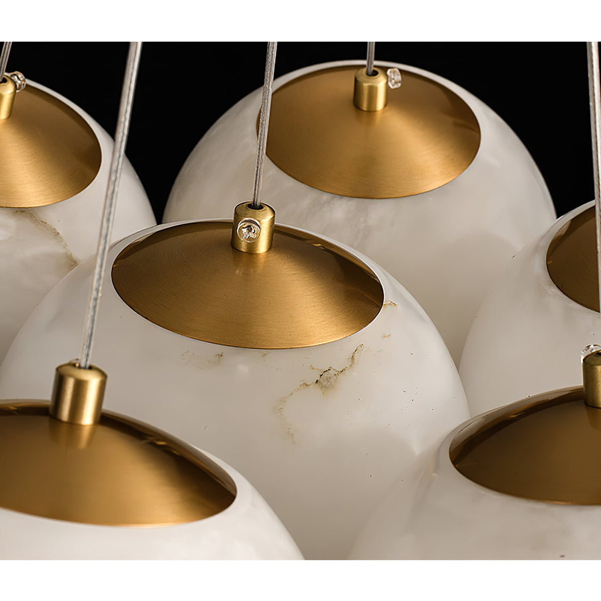 Alabaster Lunar Chandelier — view 26